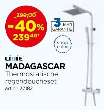 Promoties Madagascar regendoucheset - Linie - Geldig van 01/11/2016 tot 03/12/2016 bij X2O