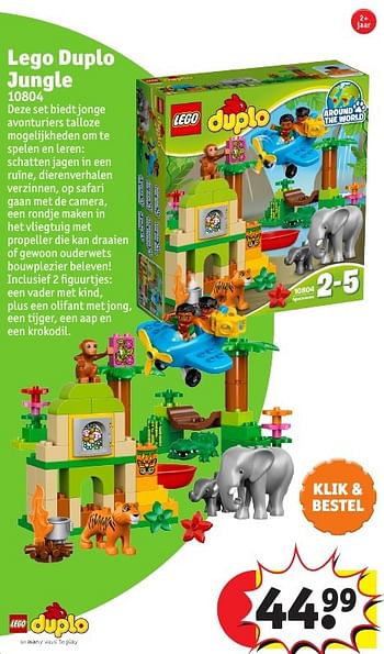 Promotions Lego duplo jungle - Lego - Valide de 25/10/2016 à 19/12/2016 chez Kruidvat