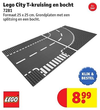Promoties Lego city t-kruising en bocht - Lego - Geldig van 25/10/2016 tot 19/12/2016 bij Kruidvat