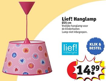 Promoties Lief! hanglamp - Lief! - Geldig van 25/10/2016 tot 19/12/2016 bij Kruidvat