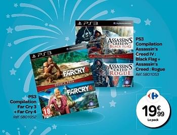 Promoties Ps3 compilation far cry 3 + far cry 4 - Ubisoft - Geldig van 26/10/2016 tot 06/12/2016 bij Carrefour