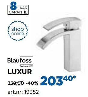Promotions Luxur wastafelkranen - Blaufoss - Valide de 01/11/2016 à 03/12/2016 chez X2O