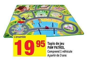 Promoties Tapis de jeu paw patrol - PAW  PATROL - Geldig van 02/11/2016 tot 06/12/2016 bij Match