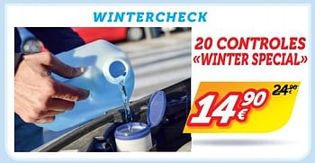 Promoties 20 controles winter special - Huismerk - Auto 5  - Geldig van 07/11/2016 tot 30/11/2016 bij Auto 5