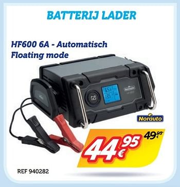 Promoties Batterij lader hf600 6a automatisch floating mode - Norauto - Geldig van 07/11/2016 tot 30/11/2016 bij Auto 5