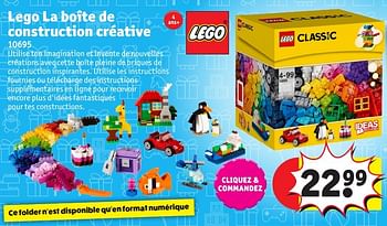 Promoties Lego la boîte de construction créative 10695 - Lego - Geldig van 25/10/2016 tot 19/12/2016 bij Kruidvat