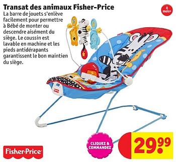Promotions Transat des animaux fisher-price - Fisher-Price - Valide de 25/10/2016 à 19/12/2016 chez Kruidvat