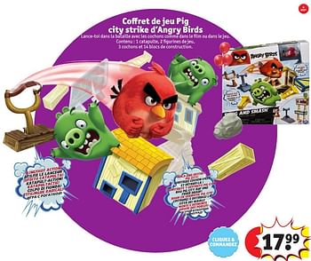 Promoties Coffret de jeu pig city strike d`angry birds - Angry Birds - Geldig van 25/10/2016 tot 19/12/2016 bij Kruidvat