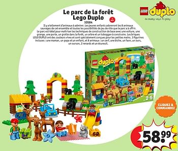 Promoties Le parc de la forêt lego duplo - Lego - Geldig van 25/10/2016 tot 19/12/2016 bij Kruidvat