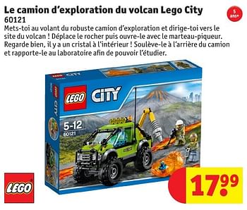 Promoties Le camion d`exploration du volcan lego city - Lego - Geldig van 25/10/2016 tot 19/12/2016 bij Kruidvat