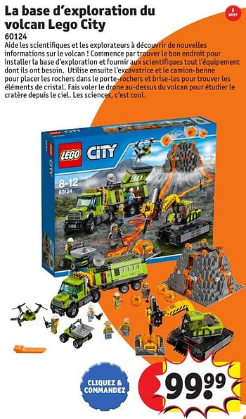 Promotions La base d`exploration du volcan lego city - Lego - Valide de 25/10/2016 à 19/12/2016 chez Kruidvat