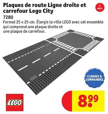 Promoties Plaques de route ligne droite et carrefour lego city - Lego - Geldig van 25/10/2016 tot 19/12/2016 bij Kruidvat