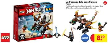 Promoties Le dragon de cole lego ninjago - Lego - Geldig van 25/10/2016 tot 19/12/2016 bij Kruidvat