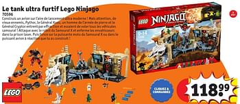 Promotions Le tank ultra furtif lego ninjago - Lego - Valide de 25/10/2016 à 19/12/2016 chez Kruidvat