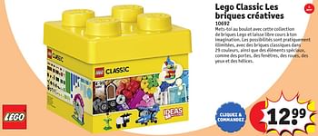 Promotions Lego classic les briques créatives - Lego - Valide de 25/10/2016 à 19/12/2016 chez Kruidvat