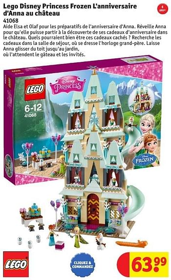 Promotions Lego disney princess frozen l`anniversaire d`anna au château - Lego - Valide de 25/10/2016 à 19/12/2016 chez Kruidvat
