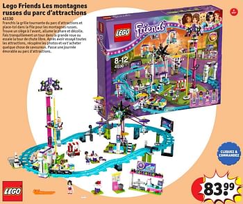 Promoties Lego friends les montagnes russes du parc d`attractions - Lego - Geldig van 25/10/2016 tot 19/12/2016 bij Kruidvat