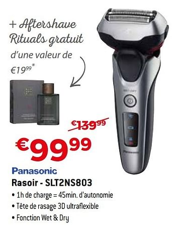 Promoties Panasonic rasoir - slt2ns803 - Panasonic - Geldig van 29/10/2016 tot 30/11/2016 bij Exellent