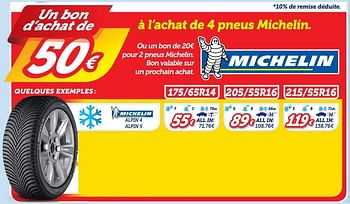 Promoties Alpin 4 alpin 5 175-65r14 - Michelin - Geldig van 07/11/2016 tot 30/11/2016 bij Auto 5