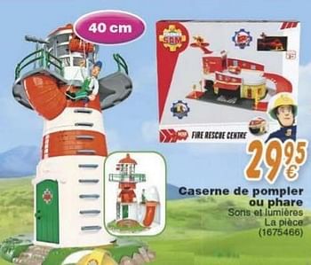 Promoties Caserne de pompier ou phare - Brandweerman Sam - Geldig van 18/10/2016 tot 06/12/2016 bij Cora