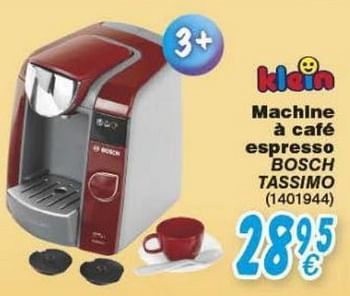 Promoties Machine à café espresso bosch tassimo - Theo Klein - Geldig van 18/10/2016 tot 06/12/2016 bij Cora
