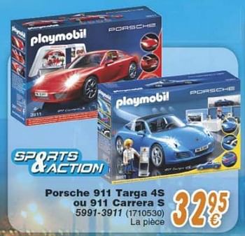 Promotions Porsche 911 targa 4s ou 911 carrera s - Playmobil - Valide de 18/10/2016 à 06/12/2016 chez Cora