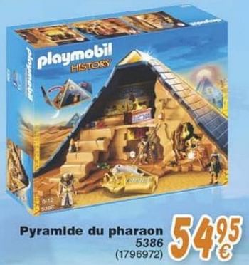 Promotions Pyramide du pharaon - Playmobil - Valide de 18/10/2016 à 06/12/2016 chez Cora
