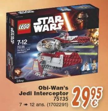 Promoties Obi-wan`s jedi interceptor - Lego - Geldig van 18/10/2016 tot 06/12/2016 bij Cora