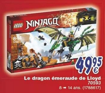 Promoties Le dragon émeraude de lioyd - Lego - Geldig van 18/10/2016 tot 06/12/2016 bij Cora