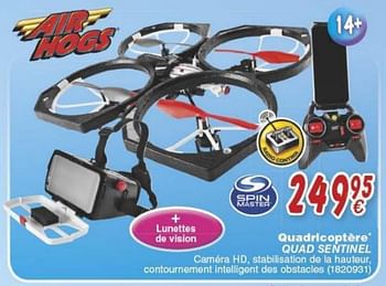 Promotions Quadricoptère quad sentinel - Spin Master - Valide de 18/10/2016 à 06/12/2016 chez Cora
