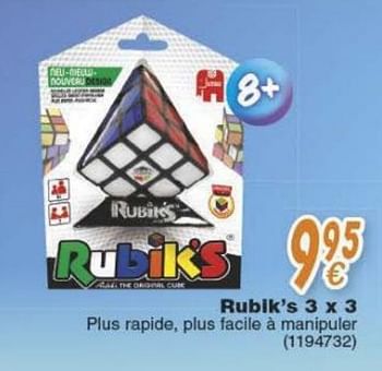 Promotions Rubik`s 3x3 - Jumbo - Valide de 18/10/2016 à 06/12/2016 chez Cora