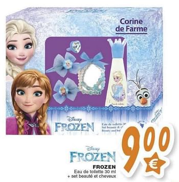 Promoties Frozen eau de toilette + set beauté et cheveux - Disney  Frozen - Geldig van 18/10/2016 tot 06/12/2016 bij Cora