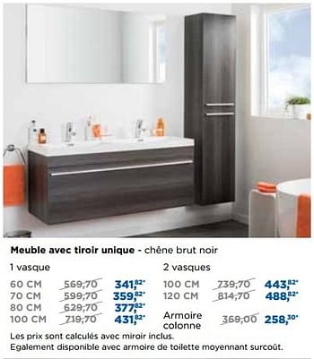 Promoties Bèta meubles salle de bains - Storke - Geldig van 01/11/2016 tot 03/12/2016 bij X2O