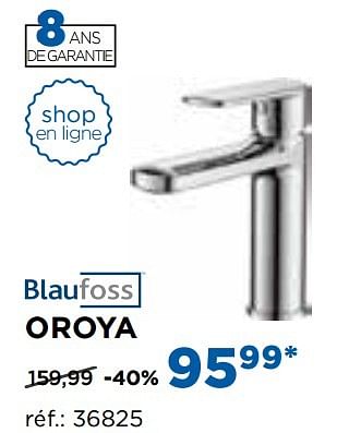 Promotions Oroya robinets de lavabo - Blaufoss - Valide de 01/11/2016 à 03/12/2016 chez X2O