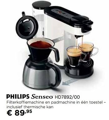 Promotions Philips senseo hd7892-00 - Philips - Valide de 02/11/2016 à 30/11/2016 chez Molecule