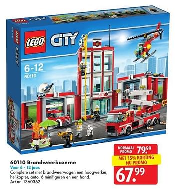 Promoties Brandweerkazerne - Lego - Geldig van 05/11/2016 tot 20/11/2016 bij Bart Smit