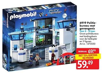 Promotions Politiebureau met gevangenis - Playmobil - Valide de 05/11/2016 à 20/11/2016 chez Bart Smit