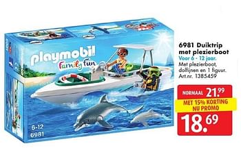 Promoties Duiktrip met plezierboot - Playmobil - Geldig van 05/11/2016 tot 20/11/2016 bij Bart Smit