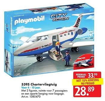Promoties Chartervliegtuig - Playmobil - Geldig van 05/11/2016 tot 20/11/2016 bij Bart Smit