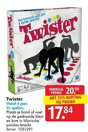 racket Symptomen zo veel Hasbro Twister - Promotie bij Bart Smit
