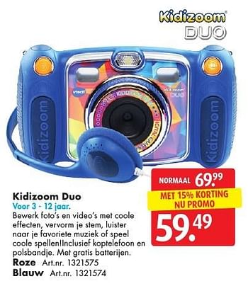 Promoties Kidizoom duo - Vtech - Geldig van 05/11/2016 tot 20/11/2016 bij Bart Smit