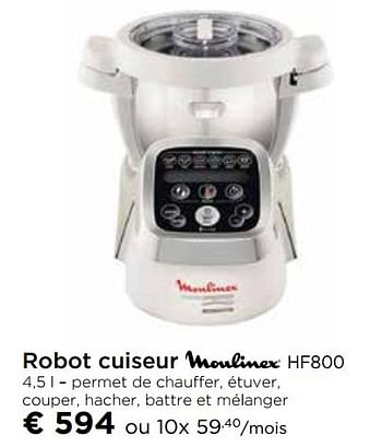 Promotions Robot cuiseur moulinex hf800 - Moulinex - Valide de 02/11/2016 à 30/11/2016 chez Molecule
