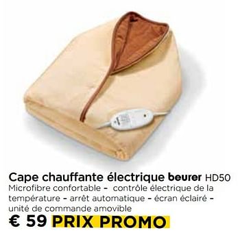 Promoties Cape chauffante électrique beurer hd50 - Beurer - Geldig van 02/11/2016 tot 30/11/2016 bij Molecule