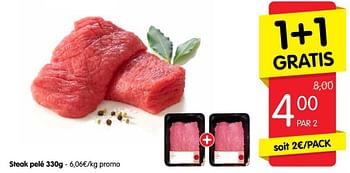 Promotions Steak pelé - Produit Maison - Red Market - Valide de 10/11/2016 à 16/11/2016 chez Red Market