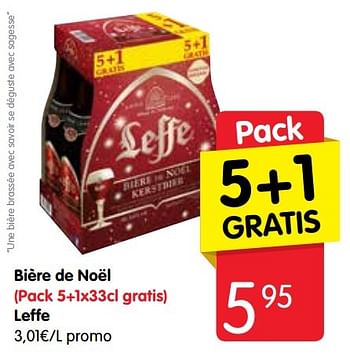 Promotions Bière de noël leffe - Leffe - Valide de 10/11/2016 à 16/11/2016 chez Red Market