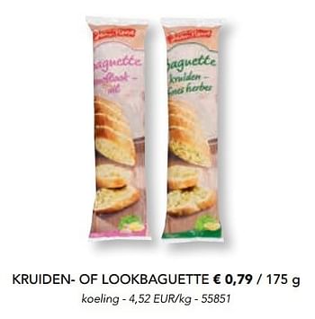 Promoties Kruiden- of lookbaguette - Jean Pierre - Geldig van 07/11/2016 tot 31/12/2016 bij Lidl