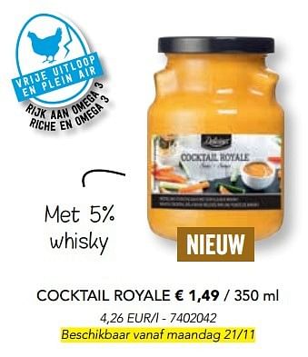 Promoties Cocktail royale - Delicieux - Geldig van 07/11/2016 tot 31/12/2016 bij Lidl