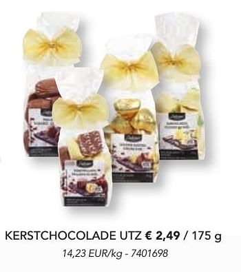 Promotions Kerstchocolade utz - Delicieux - Valide de 07/11/2016 à 31/12/2016 chez Lidl
