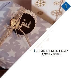 Promotions Ruban d`emballage - Melinera - Valide de 07/11/2016 à 31/12/2016 chez Lidl