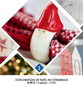 Promotions Décoration de noël en céramique - Produit maison - Lidl - Valide de 07/11/2016 à 31/12/2016 chez Lidl